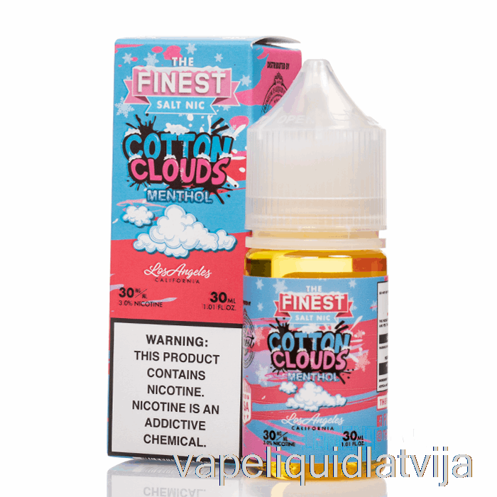 Kokvilnas Mākoņi Mentols - Labākais Konfekšu Izdevums Sāls Nic - 30ml 50mg Vape šķidrums